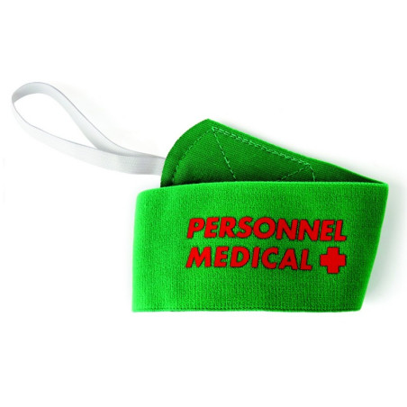 Brassard rugby Personnel Médical avec velcro Tremblay vert