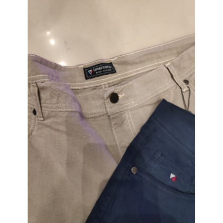 SHORT 5 POCHES COTON LYCRA IMPRIME cambé beige