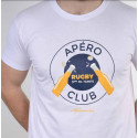Tee shirt APÉRO CLUB Aficionados blanc