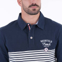 POLO MANCHES LONGUES  FRENCH RUGBY CLUB RUCKFIELD BLEU MARINE
