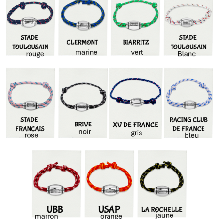 Bracelet rugby