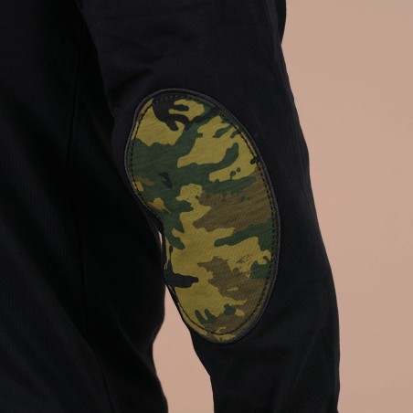 POLO MANCHES LONGUES op IWI OF PACIFIC RUCKFIELD NOIR