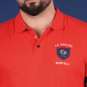 POLO MANCHES COURTES ASTERIX RUCKFIELD ROUGE