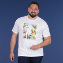 T SHIRT MANCHES COURTES ASTERIX RUCKFIELD BLANC