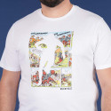 T SHIRT MANCHES COURTES ASTERIX RUCKFIELD BLANC
