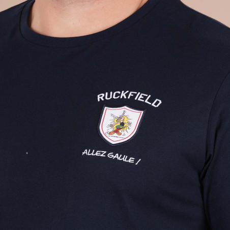 T SHIRT MANCHES COURTES ASTERIX RUCKFIELD BLEU MARINE