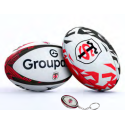 Midi Ballon rugby replica Toulouse Gilbert