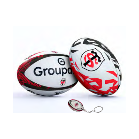 Midi Ballon rugby replica Toulouse Gilbert
