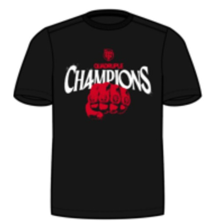 TEE SHIRT Quadruple CHAMPIONS  Stade Toulousain