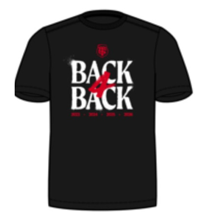 TEE SHIRT CHAMPIONS  Stade Toulousain Back 4 Back junior