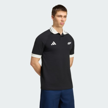 Polo de rugby Leisurewear Nouvelle-Zélande All Blacks Noir
