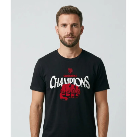 TEE SHIRT Quadruple CHAMPIONS  Stade Toulousain