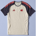 T-Shirt Performance France Rugby Blanc Cassé Adidas
