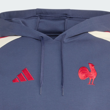 Sweat capuche France Rugby Bleu