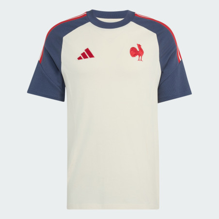T-Shirt Coton France Rugby Blanc enfant