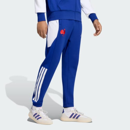 Pantalon de voyage France Rugby Bleu Roi Adidas