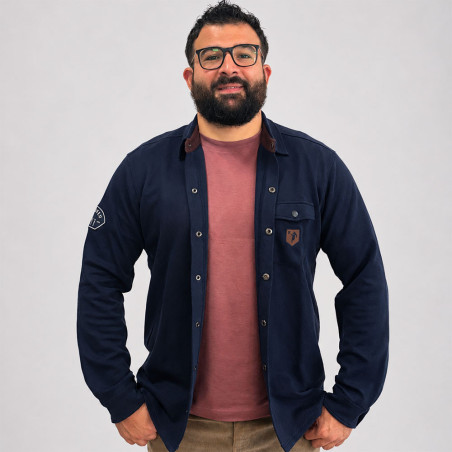CHEMISE MANCHES LONGUES RUCKFIELD BLEU MARINE
