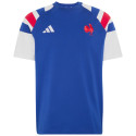T-Shirt Coton France Rugby Bleu Roi Adidas