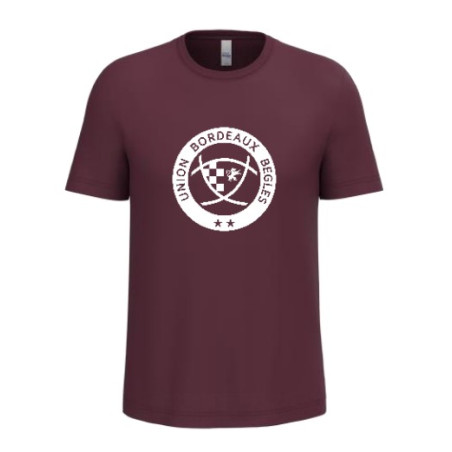 T-SHIRT FEMME BORDEAUX LOGO 2 ETOILES - UBB