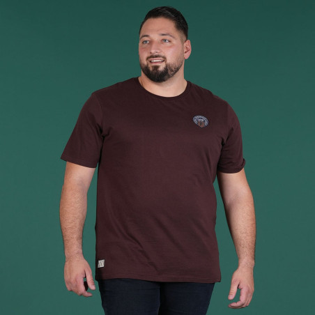 T-SHIRT MANCHES COURTES RUCKFIELD BORDEAUX