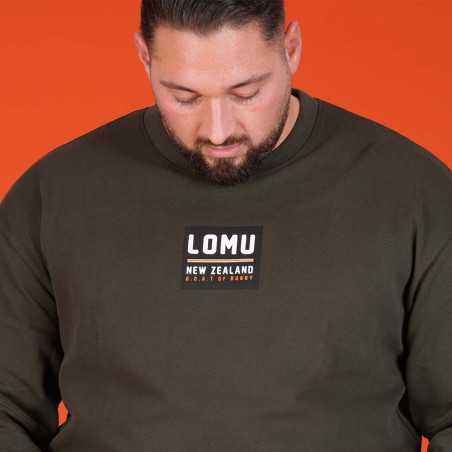 SWEAT COL ROND RUCKFIELD KAKI jona lomu