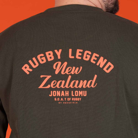 SWEAT COL ROND RUCKFIELD KAKI jona lomu