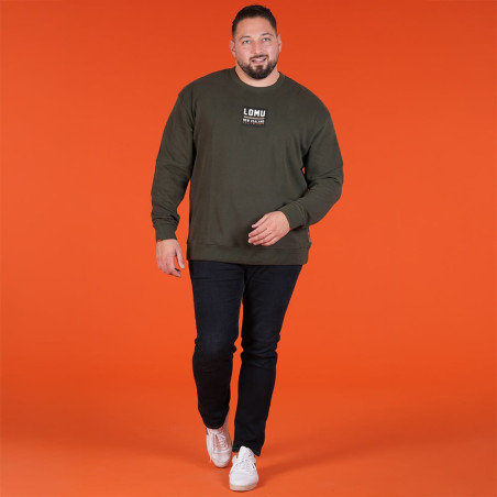 SWEAT COL ROND RUCKFIELD KAKI jona lomu
