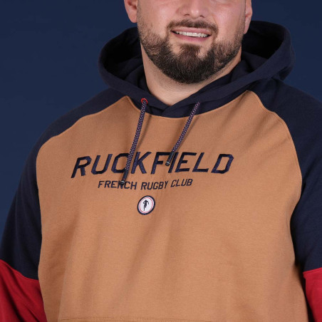 SWEAT CAPUCHE RUCKFIELD BEIGE FONCE