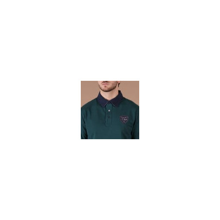 POLO MANCHES LONGUES RUCKFIELD VERT FORET