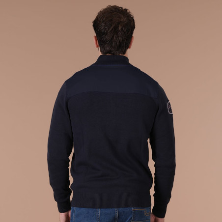 GILET ZIPPE RUCKFIELD BLEU MARINE