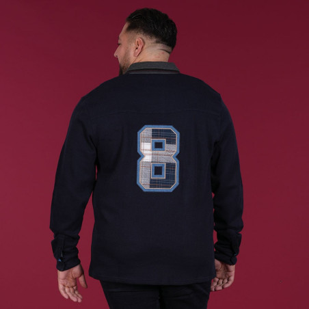 POLO MANCHES LONGUES RUCKFIELD BLEU MARINE