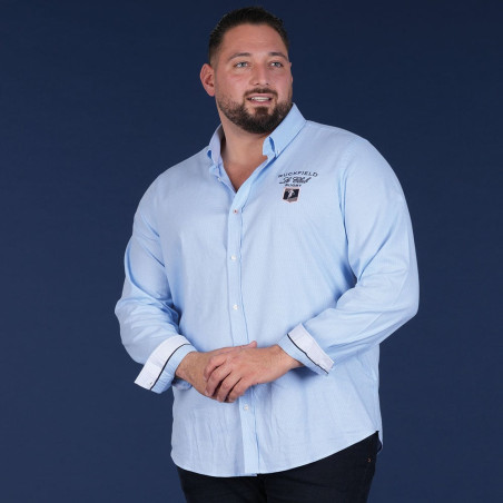 CHEMISE MANCHES LONGUES RUCKFIELD BLEU CIEL