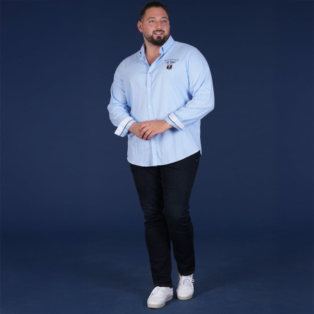 CHEMISE MANCHES LONGUES RUCKFIELD BLEU CIEL