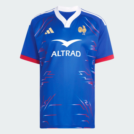 Maillot Domicile Seven France Rugby Bleu Roi Adidas