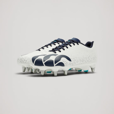 Chaussures  8 crampons Stampede  Groundbreak Canterbury blanc