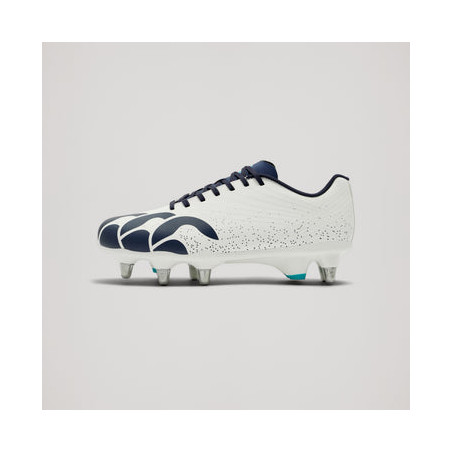 Chaussures  8 crampons Stampede  Groundbreak Canterbury blanc